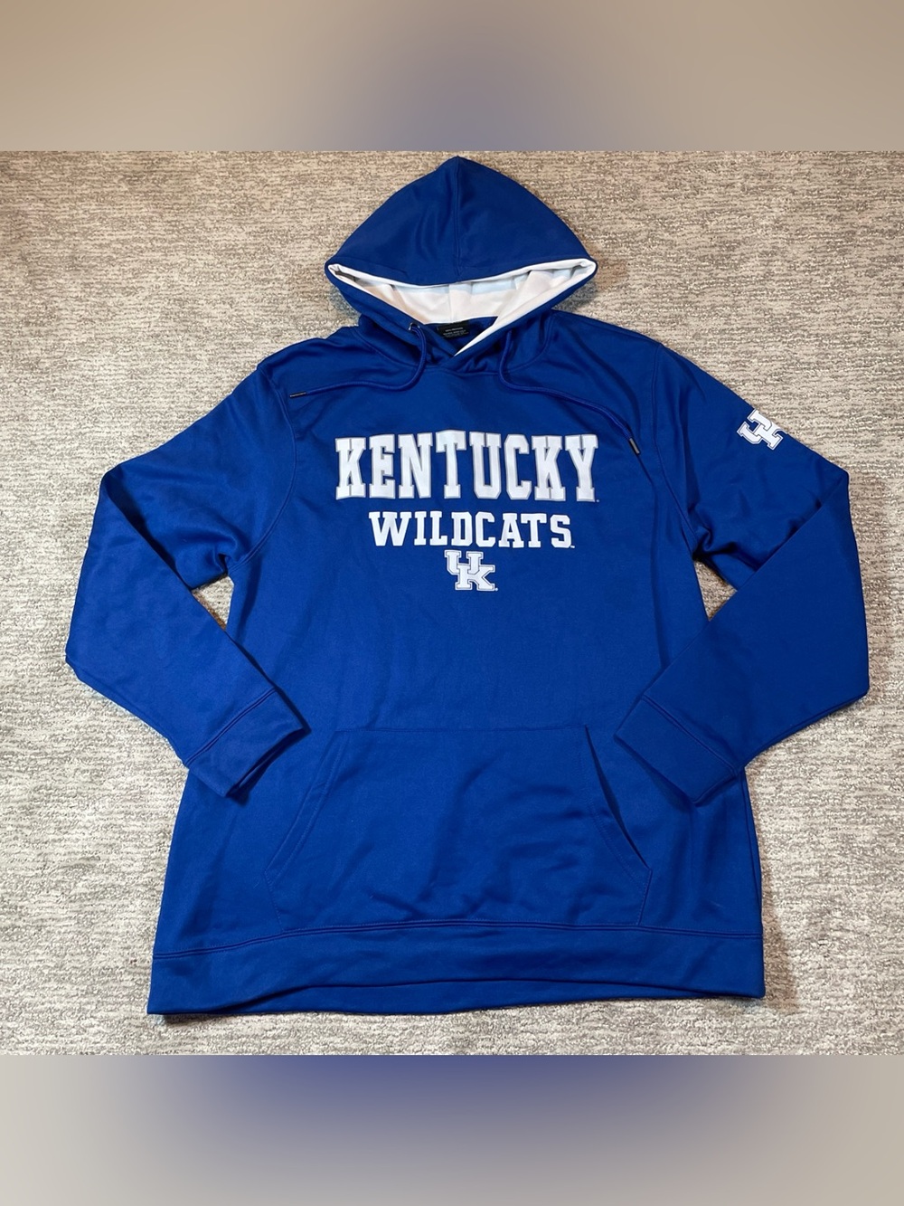 Kentucky Wildcats Blue Hoodie Fleece Mens XL Colosseum NCAA Spellout Sweatshirt